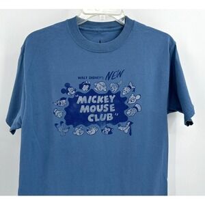 DISNEY PARKS MICKEY MOUSE CLUB T SHIRT Unisex Size‎ Medium Blue